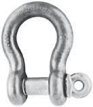 NEW s Anchor Shackles Carbon steel bodies Alloy steel pins and traceability codes shown as permanent marking on body and pin Screw Pin All shackles meet or exceed Federal Specification RRC-71F, Type