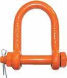 Orange Powder Coated 14995 1 1-/4 50,000 Orange Powder Coated 14997¹ 1 1 Usually ships in to 4 days Bolt, Nut and Cotter Pin Dia.