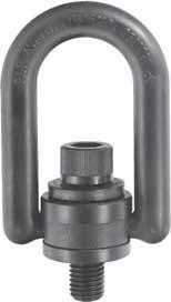 6 and MIL-STD 09 Magnetic particle inspected per ASTM 1444 Black oxide coated Each individually serial numbered Use Hoist Rings for added lifting safety to avoid eyebolt twisting, bending and