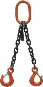 NEW s Grade 80 Chain Slings An identification tag is affixed to each sling and lists the following information: Grade Reach Serial Number Number of Legs at stated angle American National Standard