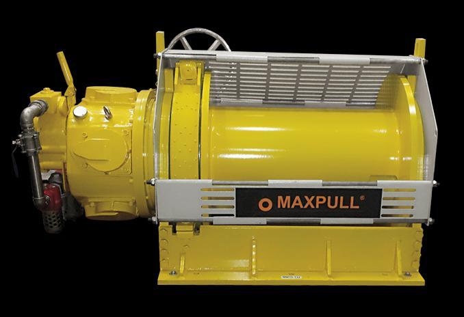 MaxPull 15.0 MT Pneumatic Operated Winch Features: Model MP15-MK36 Load Capacity @ 1st Layer 15.00 MT Maximum Stall Pull 1 st layer 24.