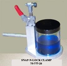 ACCESSORIES: Clamps: When your requirements are for bottles we can accommodate several sizes with our