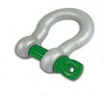 Reduces the wear on sling eyes that are connected to shackle.