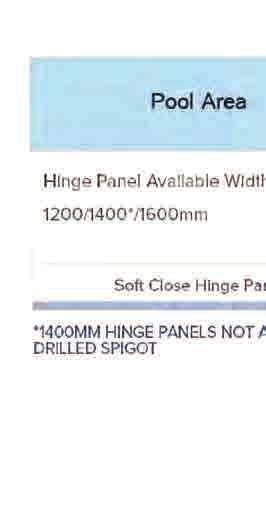 Hinge Panel 5mm gap Soft Close Gate Option 3 9mm gap 9mm gap Gate