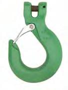 Quik-Alloy Sling Hooks, Regular For Use with Grade 80/100 Chain Slings 4 to 1 Design Factor Meet or Exceed All Requirements of ASME B30.9 and B30.