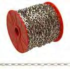 Hobby/Craft Sash Chain - Mini Reels Used for Decorative and Hobby/Craft Applications Finishes: Chrome Plated Order Unit is Reel CHAIN UPC Material Length Width Finish Feet Per Reel Width (in.