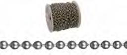 8 lb Hobby Chain - Carded Used for Decorative and Hobby/Craft Applications Finishes: Brass Plated, Nickel Plated, Black Brass Plated UPC Nickel Plated UPC Material Chain Type Feet Per Card Per 5