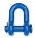 Utility Clevises Forged Steel Blue Powder Coat Finish Design Factor: 5 to 1 Marked on Clevis Body ged UPC Style Finish (Short Tons) d Shelf 1/4 in T9420405 257292 Round Pin Super Blue 1/2 T 0.