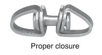 Welded Rings (Imported) For General Chain & Rope Attachment Do Not Use for Overhead Lifting or Hoisting Figure UPC Style Finish d A Dim. B Dim. 7 1 in T7665012 201301 Steel Ring Nickel Plated 1.