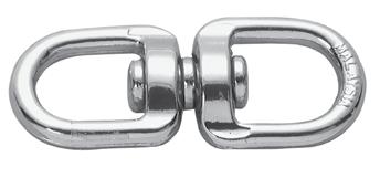 Double End Swivels Used for Connecting Chain or Rope Swivel Feature Allows for Less Kinking or Tangling of Chain Zinc Die Cast Construction Do Not Use for Overhead Lifting or Hoisting ACCESSORIES
