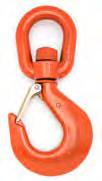 Swivel Hoist Hooks - Latched, C-1014-S, A-1014-O Drop Forged Carbon Steel or Alloy and Heat Treated Carbon Steel Hooks Are Painted Blue; Alloy Hooks Are Painted Orange Design Factor: 5 to 1 All Hooks