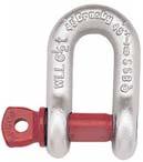 G-209/S-209 G-210/S-210 Screw Pin Chain Shackle G-210 Screw pin chain shackles meet the performance requirements of Federal Specification RR-C 271F Type IVB, Grade A, Class 2,  G210/S-210 SECTION