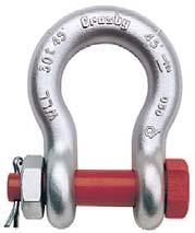 Crosby Alloy Bolt Type Shackles G-2140/S-2140 Alloy Bolt Type Anchor Shackles Nominal Shackle Size Working Load Limit (tons)* SECTION 5-FITTINGS &BLOCKS 103 Quenched and Tempered.