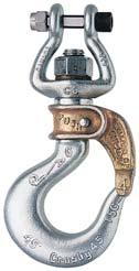 CLOSED SWIVEL BAIL SHANK-TYPE HOOK - Standard Length SHANK -TYPE HOOK - Long Length For use where hoisting line or shackle can be inserted into the bail.