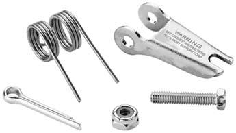114 SECTION 5-FITTINGS &BLOCKS Crosby Hook Latch Kit S-4320 Latch Kits Heavy duty stamped latch interlocks with the hook tip. High cycle, long life spring.