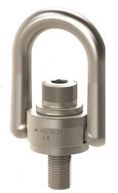 136 Hoist Rings SECTION 5-FITTINGS &BLOCKS En-Guard - Hoist Rings Forged High Strength 4140 Alloy Steel Hoist Ring Corrosion Resistant Plating - Electroless Niclel (AMS-C-26074 Class 1 Grade B) 200%