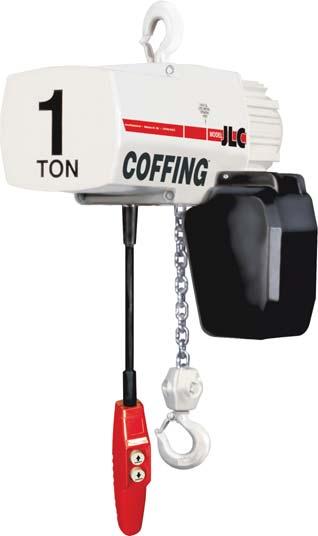 160 SECTION 6-HOISTS &WINCHES JLC Top Hook and Lug Suspension COFFING JLC Models - Designed for industrial duty performance.