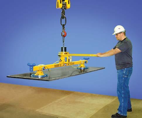 operation Unique optional safety system The Anver Mechanical Vacuum Lifter is a unique product which can speed up horizontal handling of sheet and plate, fabrications and all types of nonporous