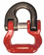 5 times the Working Load Limit Each connector has a Product Identification Code (PIC) for material traceability, along with a frame size, and the Crosby name and USA in raised letters Allows better