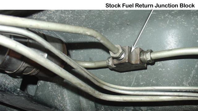 34 Remove the stock fuel return
