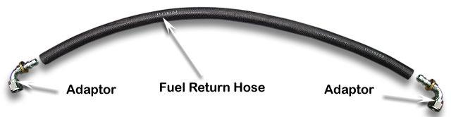 Install the stock fuel tank breather hose onto the fuel pump assembly