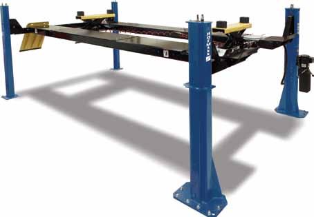 HOFMANN 14K 4-POST LIFTS Hofmann s 4 post lift gives you 14,000 lbs of heavy duty lifting capacity in a compact package. No need for multiple lifts.
