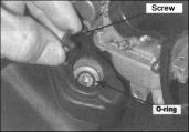When adjusting, loosen the lock nuts; adjust the bolts with a valve-adjusting wrench; if turning clockwise, the valve clearance decreases, and if turning counterclockwise, the valve clearance