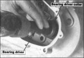 Install the driven belt pulley shaft on the