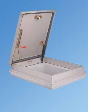 The VersaMount Access Hatch Optional anodized finish shown The VersaMount replacement hatch allows you to replace a damaged roof hatch without re-roofing.