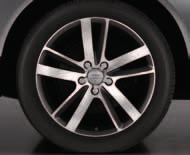 The 20" bicolor five-double-spoke wheel is a sophisticated design that