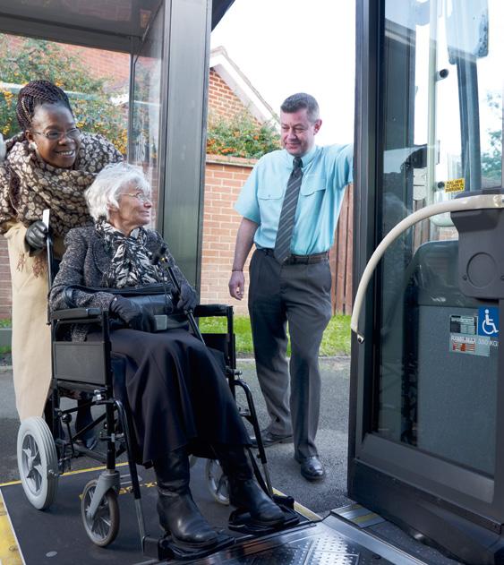 Facilities on our vehicles Accessible vehicles operating on Arriva s services consist of: Low floor buses with a flat stepfree entrance which can be used by wheelchairs; some buses may also have a