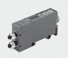 AC Choice of six optics Output: relay Dimensions: 30x80x70 mm Plastic fibre sold by the meter Connecting block terminal ABS strong housing Through-beam application in pharmaceutical plant with optics