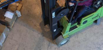 stop quickly Forklift operates in forward or reverse but