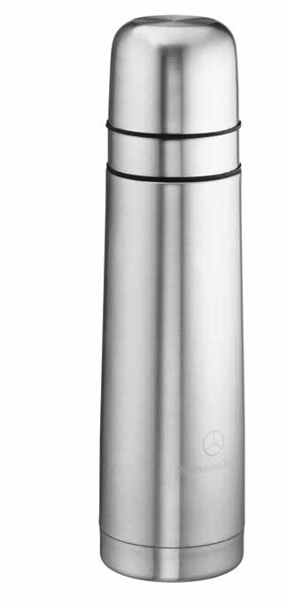 Black logo print on dial. B6 787 020 STAINLESS STEEL THERMOS FLASK Thermos flask.
