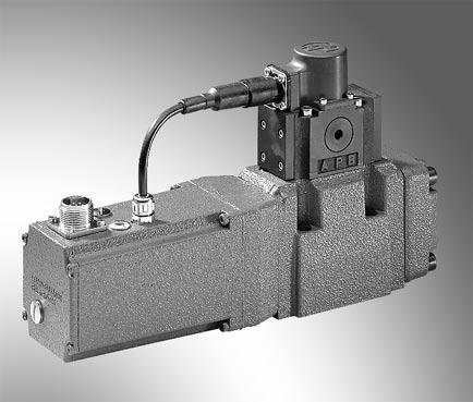 4/3-way high response directional control valve pilot operated with electrical feedback and integrated electronics (OE) ype 4WRDE Nominal size to 35 Component series 5X Maximum operating pressure 3