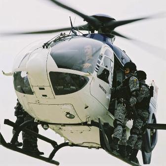 H135 007 External loudspeakers Surveillance SWAT team transportation