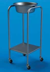 steel construction Available with lower shelf 2 casters cap swivel Accessible from