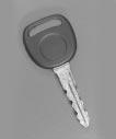 Your vehicle has one double-sided key for the ignition and all door locks.