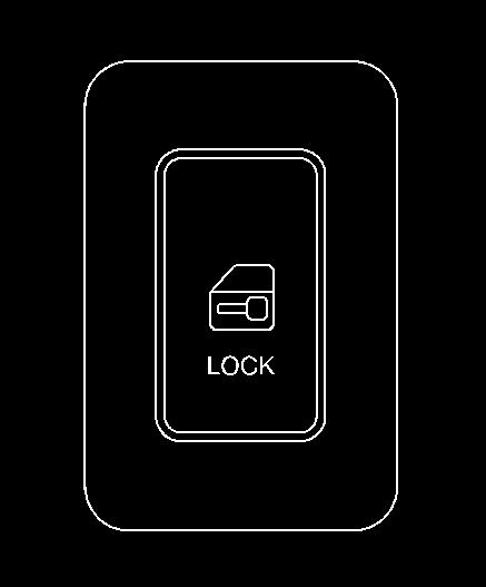 front door to lock all the doors at once. Press the recessed side of the switch marked U to unlock all the doors at once.