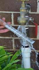 ATION: To check and clean the first flush water diverter,