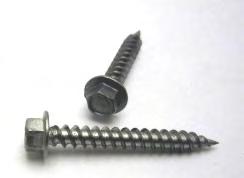 SELF PIERCING SHEET METAL SCREWS Stainless Steel (410) & DRIVE STYLE: 1/4" INDENTED HEX WASHER - UNSLOTTED MATERIAL /FINISH: STAINLESS STEEL (410) MAGNETIC AVAILABLE IN STOCK WITH