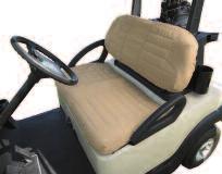 SEAT-2502 Seat Bottom Cover, Yamaha G2, G9 Ivory. OEM: J38-78404-09; J55-K8404-09; JG5-K8404-09.