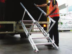 PORTABLE STAIRS ANTI SLIP SELF LEVELLING STEPS COMPLIES WITH AS/ NZS 1576