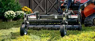 02 m Tilling speed @ 12 gpm (45 l/min) 180 rpm 180 rpm Number of tines 36 HARLEY RAKE AUTOMATIC OR
