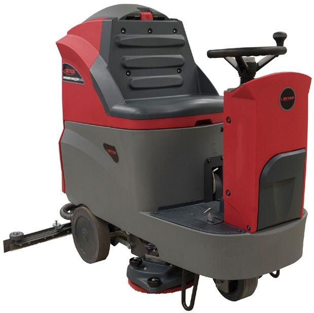 Betco Stealth Automatic Rider Scrubber DRS26BT 26" 6 volt $11,266 External charger and pad driver One-Touch intelligent