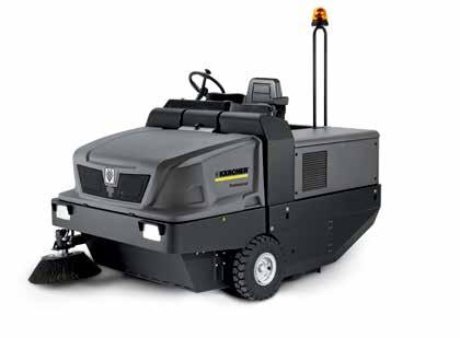 VACUUM SWEEPERS RIDE-ON KM 150/500 R Bp or LPG Maximum performance for the toughest jobs.