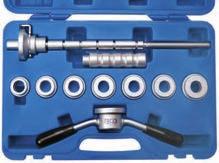 Steering Head Bearing Assembly Tool Kit for Motorcycles - allows a careful assembly of upper and lower steering head bearings - suitable for Kawasaki, Honda and Harley Davidson