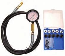 workshops use - always shows the current oil pressure, does not lock maximum pressure - with 2 meter pressure hose and quick coupling - suitable for the following vehicles: Alfa, Audi, BMW, Citroen,