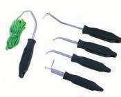 5-piece Windscreen Assembly Set - for not bonded / sticked windscreens - includes the following tools: - role handle for easy redirect of the rope - ball handle 210 mm, angled for non-destructive