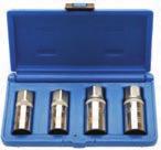 4-piece Stud Extractor Set - sizes: 6-8-10-12mm - 1/2" drive 1882
